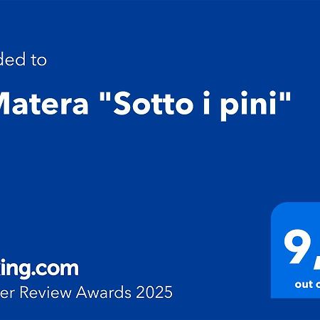 A Matera "Sotto I Pini" Villa Exterior photo